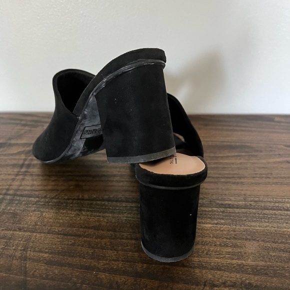 Call It Spring, Black Faux Suede Mules, Size 6. - Picture 5 of 6